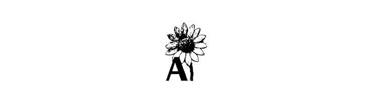 AEZ sunflower letters  Free Fonts Download