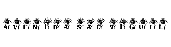 AEZ sunflower letters  Free Fonts Download