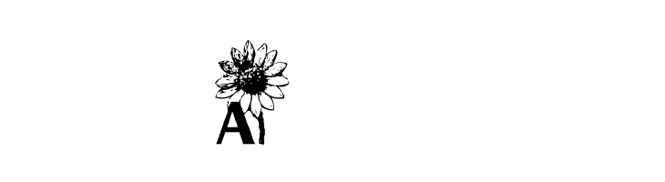 AEZ sunflower letters  Free Fonts Download