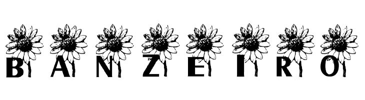 AEZ sunflower letters  Free Fonts Download