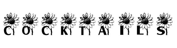 AEZ sunflower letters  Free Fonts Download
