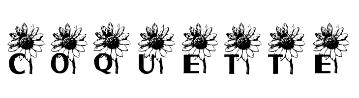 AEZ sunflower letters  Free Fonts Download