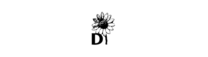 AEZ sunflower letters  Free Fonts Download