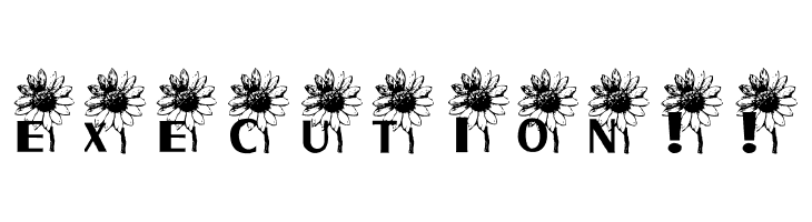 AEZ sunflower letters  Free Fonts Download