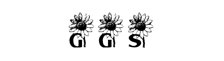 AEZ sunflower letters  Free Fonts Download