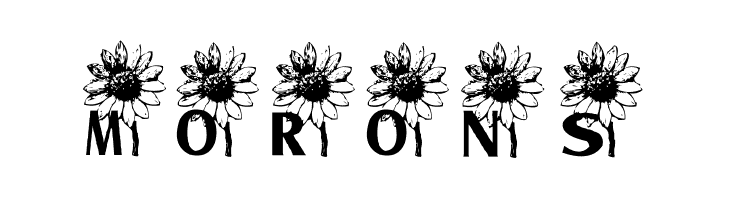 AEZ sunflower letters  Free Fonts Download