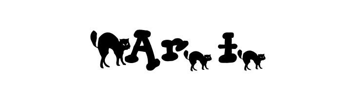 AEZ black cat  Free Fonts Download