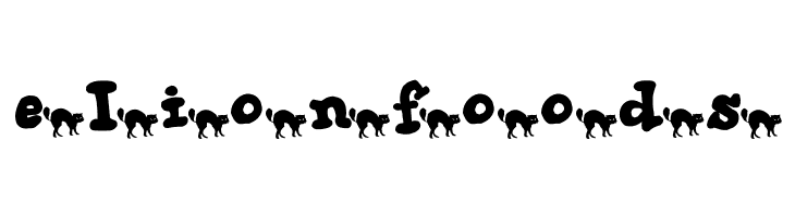 AEZ black cat  Free Fonts Download