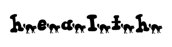 AEZ black cat  Free Fonts Download
