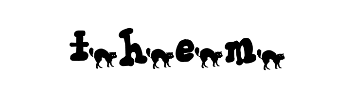 AEZ black cat  Free Fonts Download