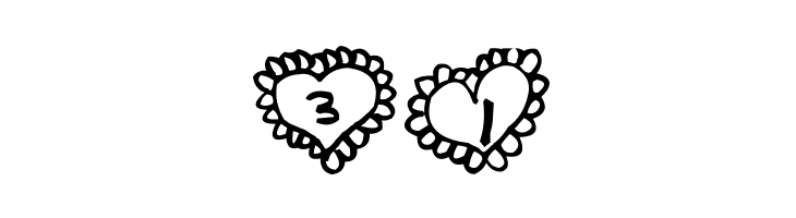 AEZ Lacy Hearts  Free Fonts Download
