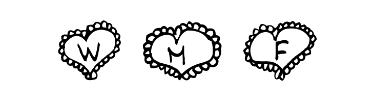 AEZ Lacy Hearts  Free Fonts Download