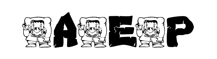 AEZ monster  Free Fonts Download