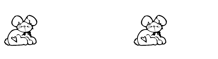 AEZ bunnies  Free Fonts Download