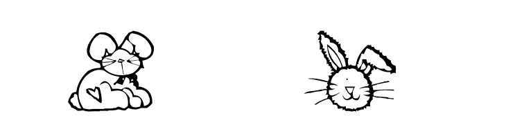 AEZ bunnies  Free Fonts Download