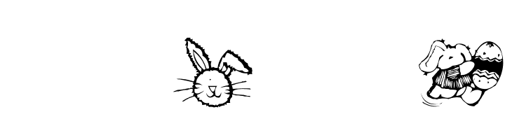 AEZ bunnies  Free Fonts Download
