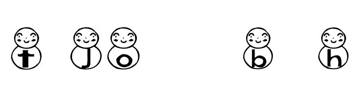 AEZ snowman  Free Fonts Download