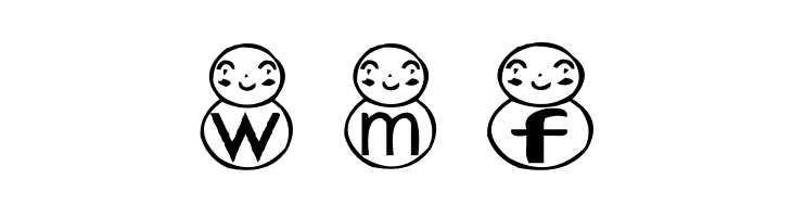 AEZ snowman  Free Fonts Download