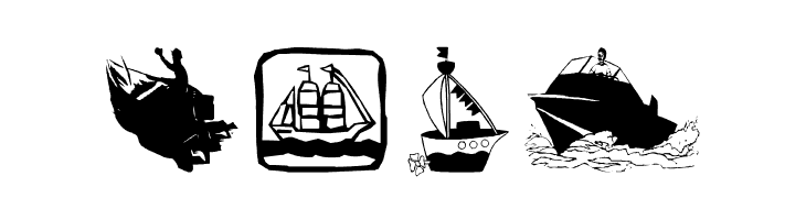 AEZ boats  Free Fonts Download