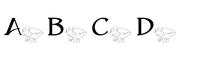 AEZ mother daughter ducks  Free Fonts Download