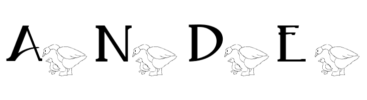 AEZ mother daughter ducks  Free Fonts Download