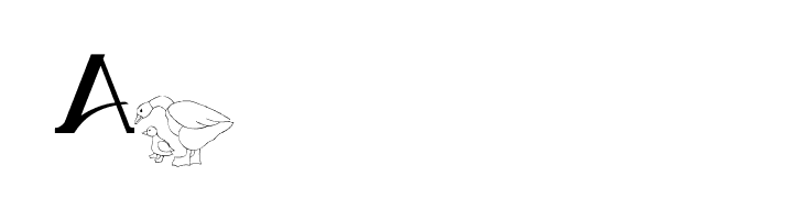 AEZ mother daughter ducks  Free Fonts Download