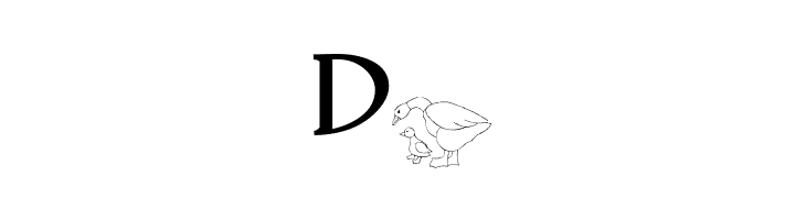 AEZ mother daughter ducks  Free Fonts Download