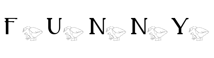 AEZ mother daughter ducks  Free Fonts Download