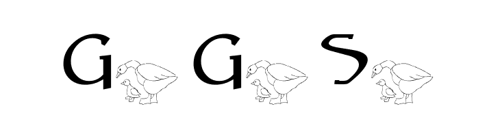 AEZ mother daughter ducks  Free Fonts Download