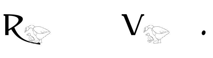 AEZ mother daughter ducks  Free Fonts Download