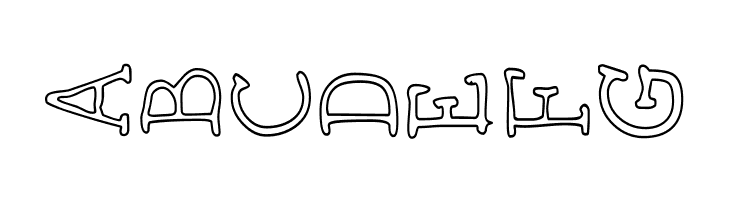 AEZ outline vertical  Free Fonts Download