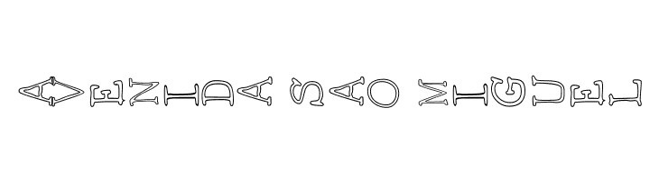 AEZ outline vertical  Free Fonts Download