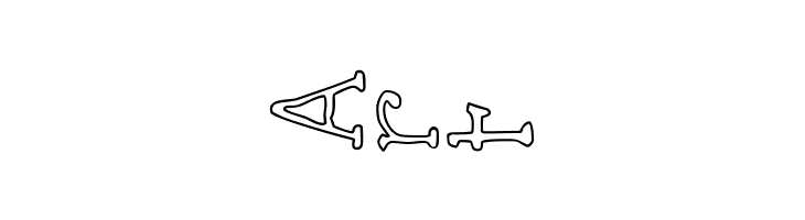 AEZ outline vertical  Free Fonts Download