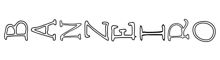 AEZ outline vertical  Free Fonts Download