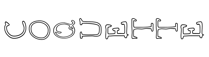 AEZ outline vertical  Free Fonts Download