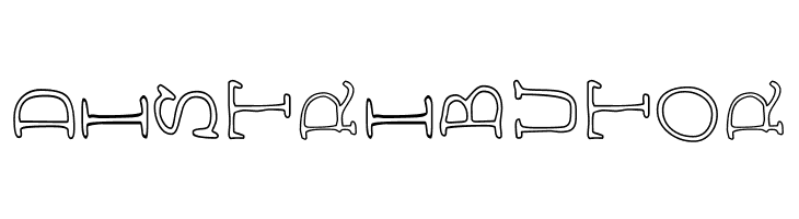 AEZ outline vertical  Free Fonts Download