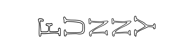 AEZ outline vertical  Free Fonts Download