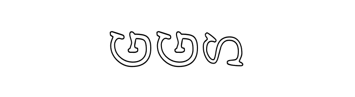 AEZ outline vertical  Free Fonts Download