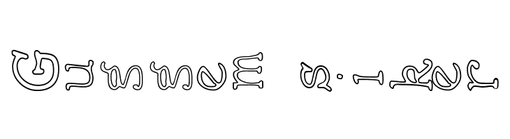 AEZ outline vertical  Free Fonts Download