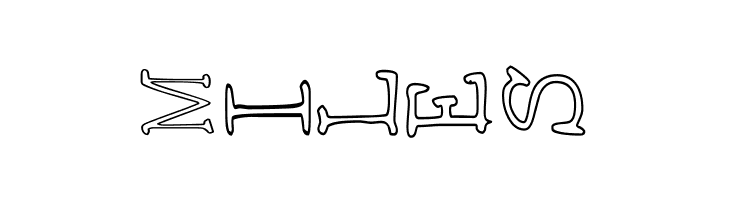 AEZ outline vertical  Free Fonts Download