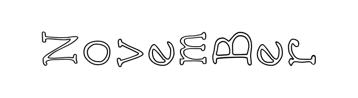 AEZ outline vertical  Free Fonts Download