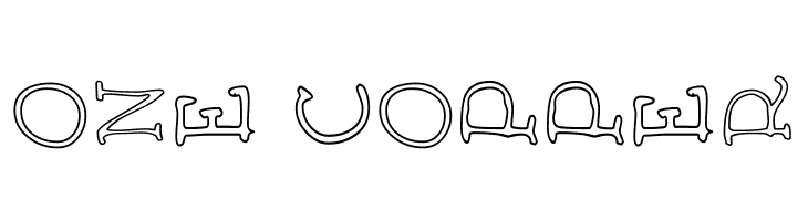 AEZ outline vertical  Free Fonts Download