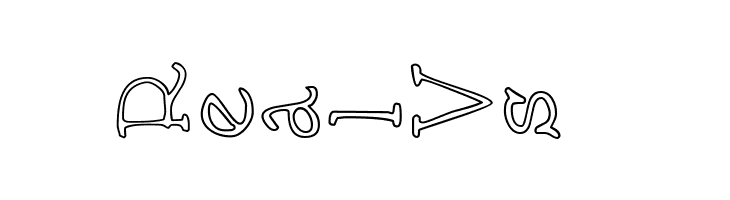 AEZ outline vertical  Free Fonts Download