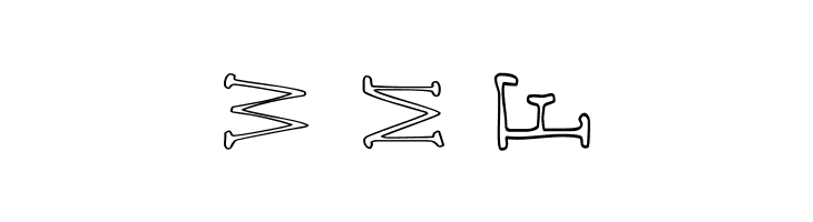 AEZ outline vertical  Free Fonts Download