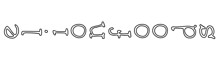 AEZ outline vertical  Free Fonts Download