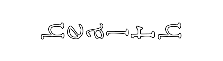 AEZ outline vertical  Free Fonts Download