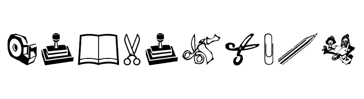 AEZ scrapbooking dings  Free Fonts Download