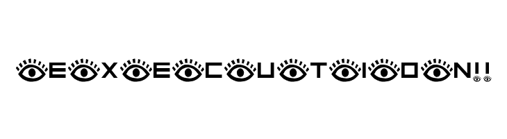AEZ eyes have it  Free Fonts Download