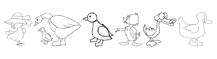 AEZ here ducky, ducky  Free Fonts Download