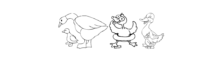 AEZ here ducky, ducky  Free Fonts Download